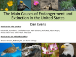 The Main Causes of Endangerment and Extinction in the United States