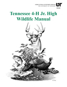 Tennessee 4-H Jr. High Wildlife Manual