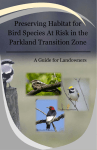 Preserving Habitat for Bird Species At Risk in the Parkland