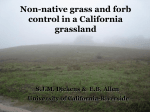 Exotic grass and forb control in a California grassland - Cal-IPC