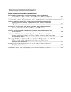 Habitat Connectivity: Monitoring of Crossing Structures