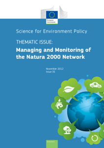 Managing and Monitoring of the Natura 2000 Network