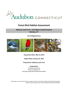 Forest Bird Habitat Assessment