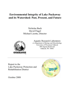 Lake Puckaway Environmental Integrity Report