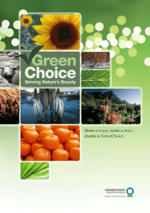 GreenChoice Brochure 2011 - Conservation International
