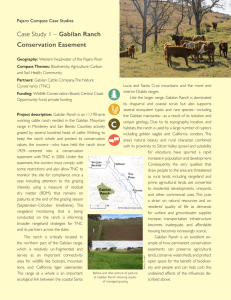 Case Study 1 – Gabilan Ranch Conservation Easement