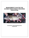 management plan for the oconee river robust redhorse population