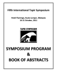 Book of Abstracts - Tapir Specialist Group