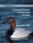 Waterfowl Habitat Conservation Strategy December 2007
