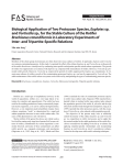 Biological Application of Two Protozoan Species - E-FAS