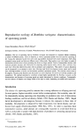 Reproductive ecology of Bombina variegata: characterisation of