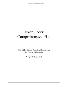 Hixon Forest Comprehensive Plan