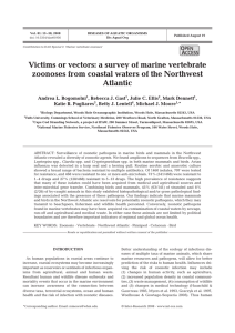 Victims or vectors: a survey of marine vertebrate Atlantic