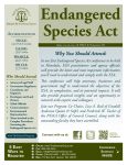 Endangered Species Act Why You Should Attend: Accreditation