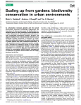 Scaling up from gardens - School of Earth and Environment