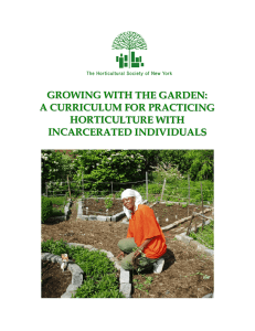 growing with the garden: a curriculum for practicing horticulture with