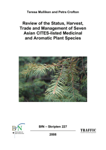 Review of the status, harvest, trade and management of seven Asian