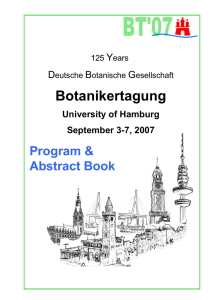 index of participants - Deutsche Botanische Gesellschaft