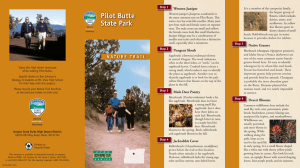 Pilot Butte Nature Trail descriptions
