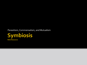 Parasitism, Commensalism, and Mutualism