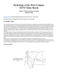 Hydrology of the West Campus, SUNY Stony Brook