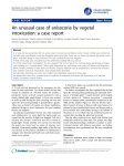 An unusual case of anisocoria by vegetal intoxication: a case report