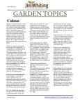 garden topics - Jim Whiting Nursery