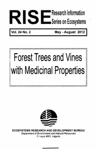 Forest Trees and Vines with Medicinal Properties