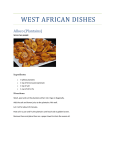 west african dishes - International Center