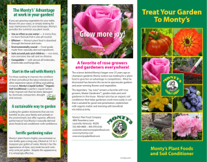 Grow more joy! - Montys Plant Food