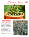 August - Sacramento Cactus and Succulent Society