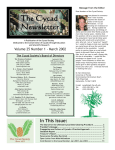 In This Issue - The Cycad Society