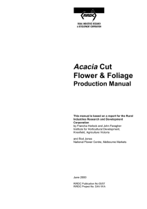 Acacia Cut - Publications