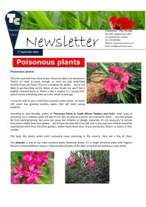 Poisonous plants