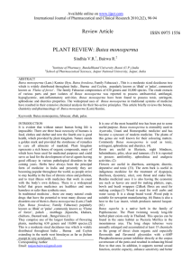 PLANT REVIEW: Butea monosperma