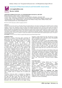 Gossypium herbaceum Linn - Journal of Pharmaceutical and
