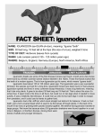 FACT SHEET: iguanodon