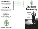 hudson harmony. handmade. heartfelt.