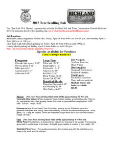 2015 Tree Seedling Sale - Richland Soil and Water