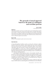 The grounds of moral approval based on the study of contingent and