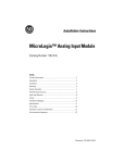 MicroLogix™ Analog Input Module