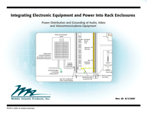 Integrating Electronic Equipment and Power Into Rack Enclosures