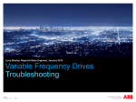 Variable Frequency Drives Troubleshooting