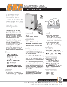 Electromechanical GateLok for Access Control of Tubular Steel and