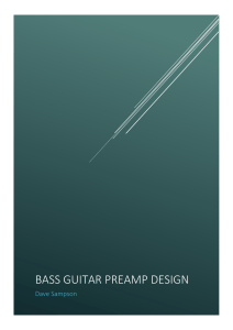 Bass Guitar preamp design