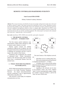 REMOTE CONTROLLED SMARTHOME OVER PSTN