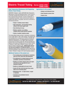 Electric Traced Tubing Series 2256 HTM