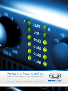 Professional Power Amplifiers