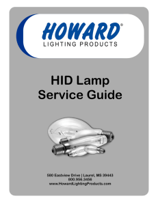 HID Lamp Service Guide