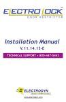 Installation Manual - Electrodyn Systems, Ltd.